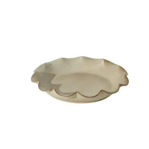 [66839] Scallop Trimmed Tray 18.25"x 3.25"