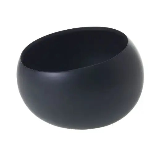 [66868] Simply Angled Bowl 7.5"x 5.25" Black