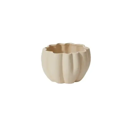 [66904] Spiced Pumpkin Pot 5.75"x 4.25" Off-White