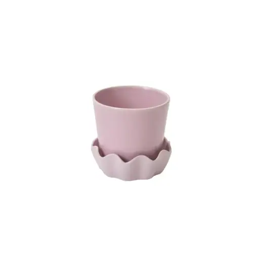 [66916] Springvale Pot with Saucer 5.25"x 5"