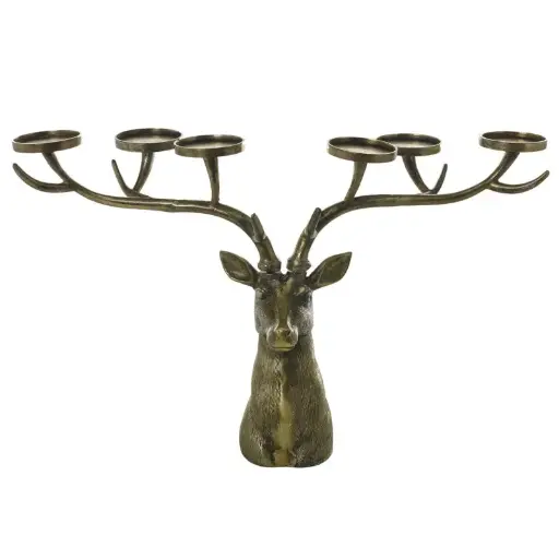 [66924] Stag Candleholder 35.5"x 11.5"x 21"