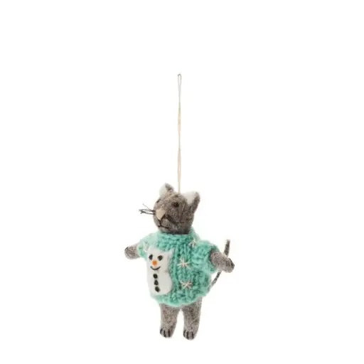 [67071] Ugly Sweater Ornament 3.5"x 1.25"x 4"