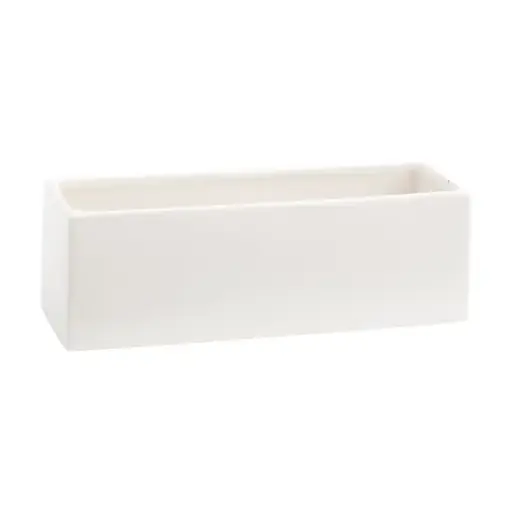 [67078] Urban Planter 12"x 4"x 4" Matte-White