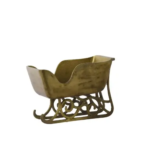 [67119] Vintage Sleigh Planter 12"x 6"x 8.5"