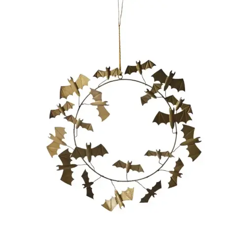 [67165] Winged Bat Wreath 15"x 18"