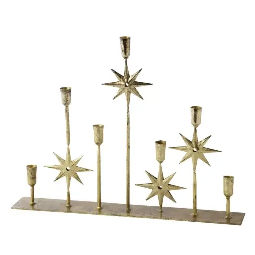 [67173] Winter Solstice Candelabra 24.5"x 3.5"x 18"
