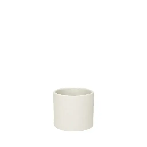 [67202] Pearce pot round matte off white - 4.75x4"