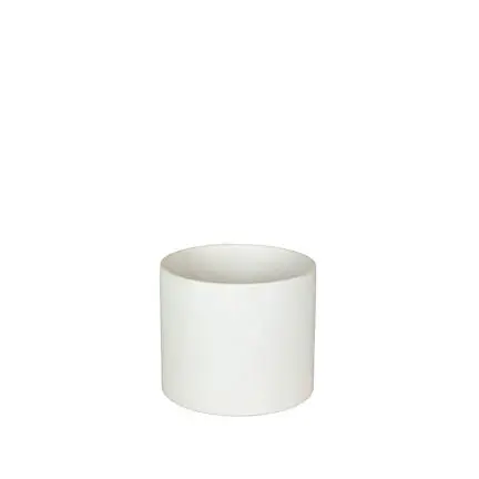 [67203] Pearce pot round matte white - 7x5.75"