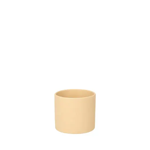 [67206] Pearce pot round matte yellow - 4.75x4"