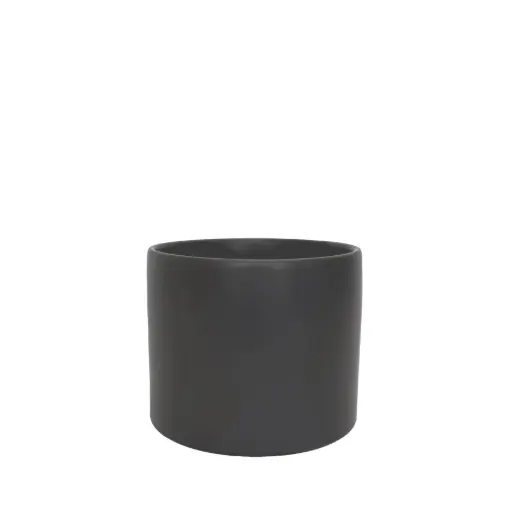 [67207] Pearce pot round matte black - 7x5.75"