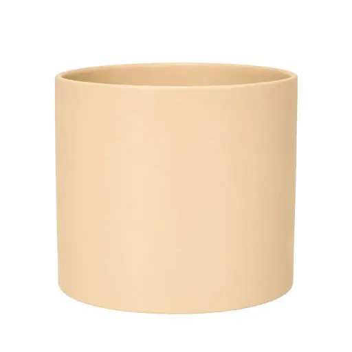 [67209] Pearce pot round matte yellow - 11x10.25"