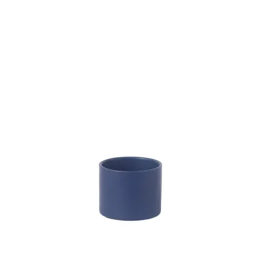 [67210] Pearce pot round matte dark blue - 4.75x4"
