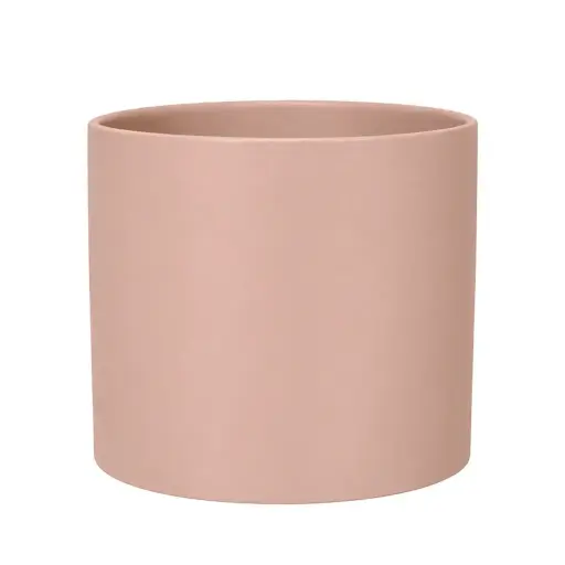 [67213] Pearce pot round matte pink - 11x10.25"