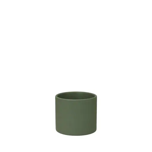 [67214] Pearce pot round matte dark green - 4.75x4"