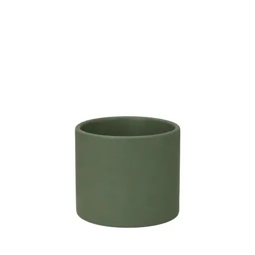[67215] Pearce pot round matte dark green - 7x5.75"