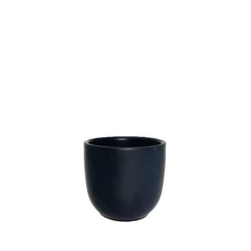 [67222] Estie pot round matte black - 4.75x4.25"