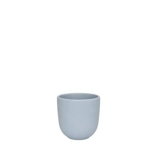 [67226] Estie pot round matte blue - 4.75x4.25"