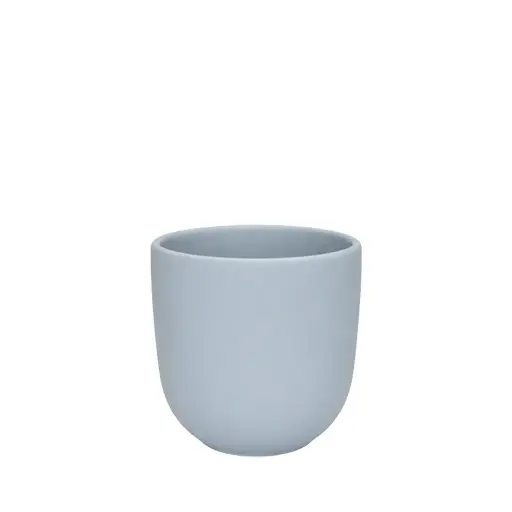 [67227] Estie pot round matte blue - 6.75x6.25"