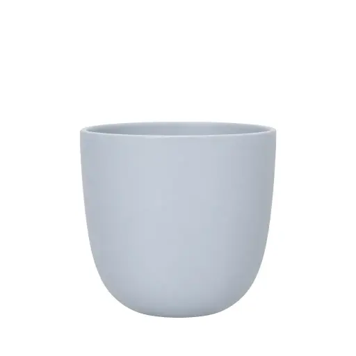 [67228] Estie pot round matte blue - 8.75x8"