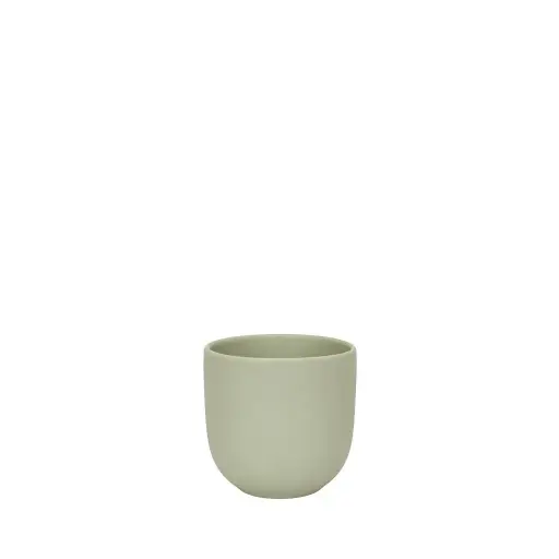 [67230] Estie pot round matte green - 4.75x4.25"