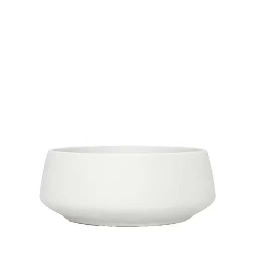 [67254] Odette bowl round matte white - 13.75x6"